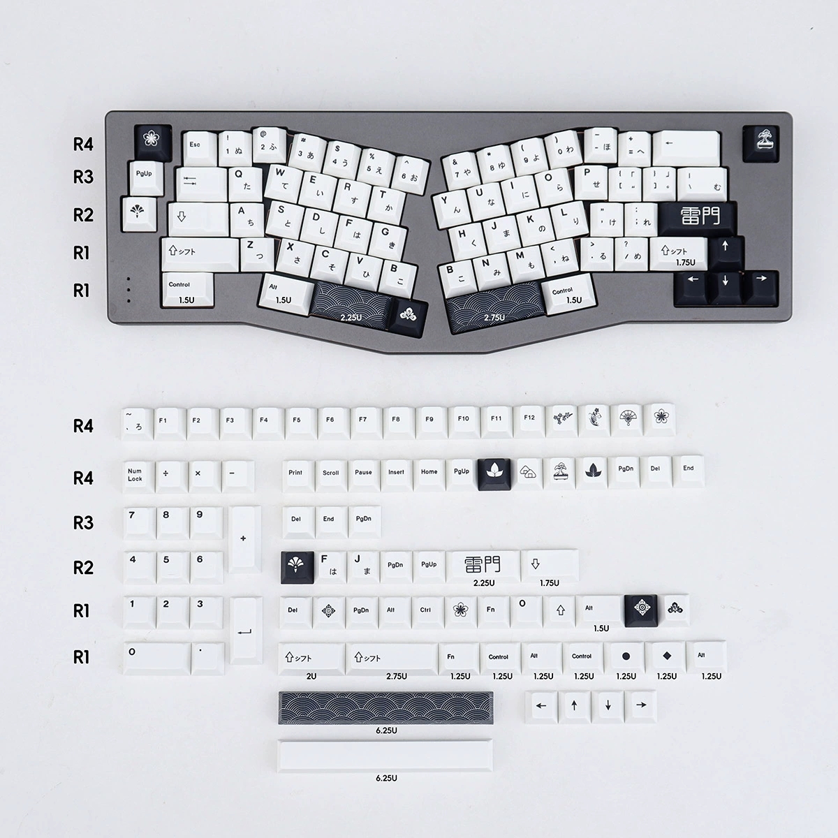 1724866106259 GMK Thor Thunder Kaminarimon Dye sublimation PBT keycaps - Image 1