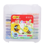 FLEXOFFICE OIL PASTEL OP-C027 - Total 18 Different Colours
