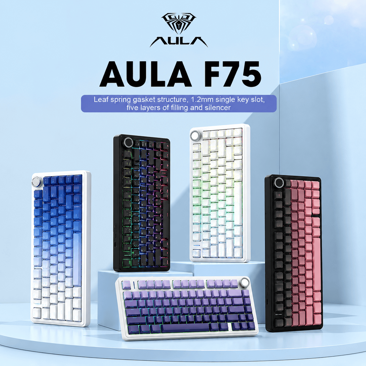 744f69b7-aef1-44bb-b194-05798b35d46d AULA F75 Pro Wireless Mechanical Keyboard - Image 1