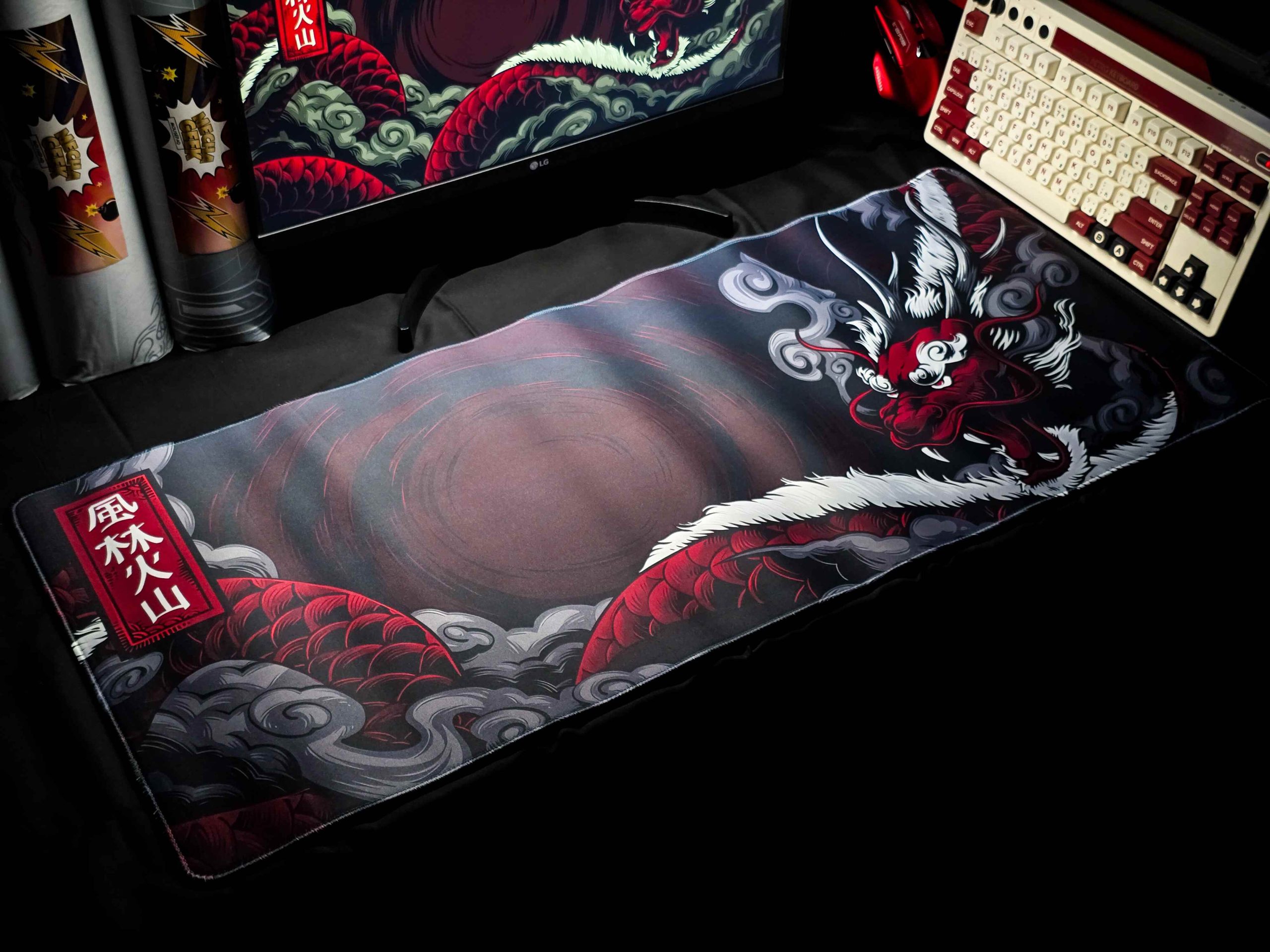 Dragon of The Abyss 1 Dragon of Abyss Speed Surface 4mm Thick & Soft Mousepad - Image 1