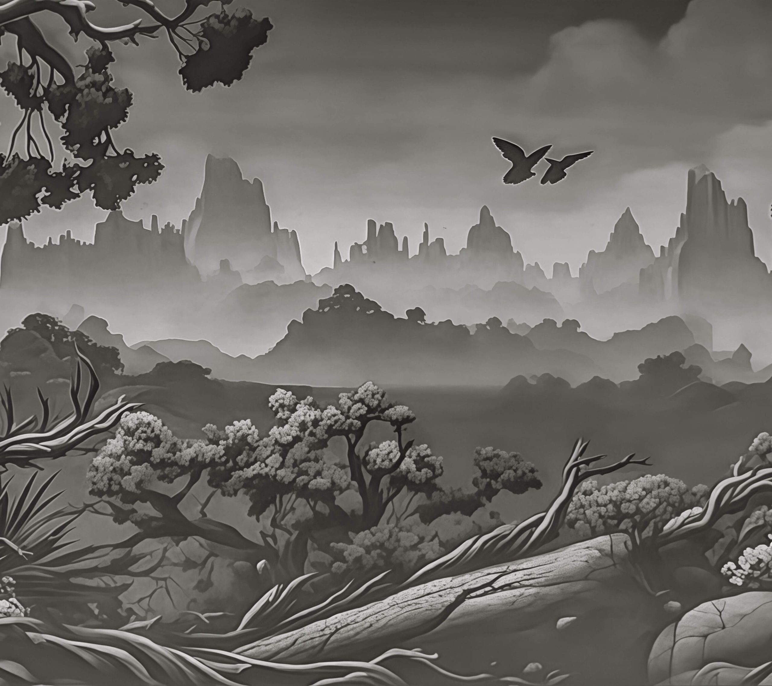 4004504-类零布-高弹线-20张-Tanvir Rahman (6) Beyond the Mist - 3mm Washable Mousepad - Image 1