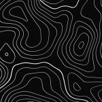 Topography - Black 3mm Washable Mousepad